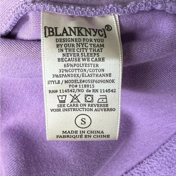 Blank NYC Fleece Shacket Plush Cozy Soft Purple Shacket Shirt Jacket Size Small - Picture 11 of 12